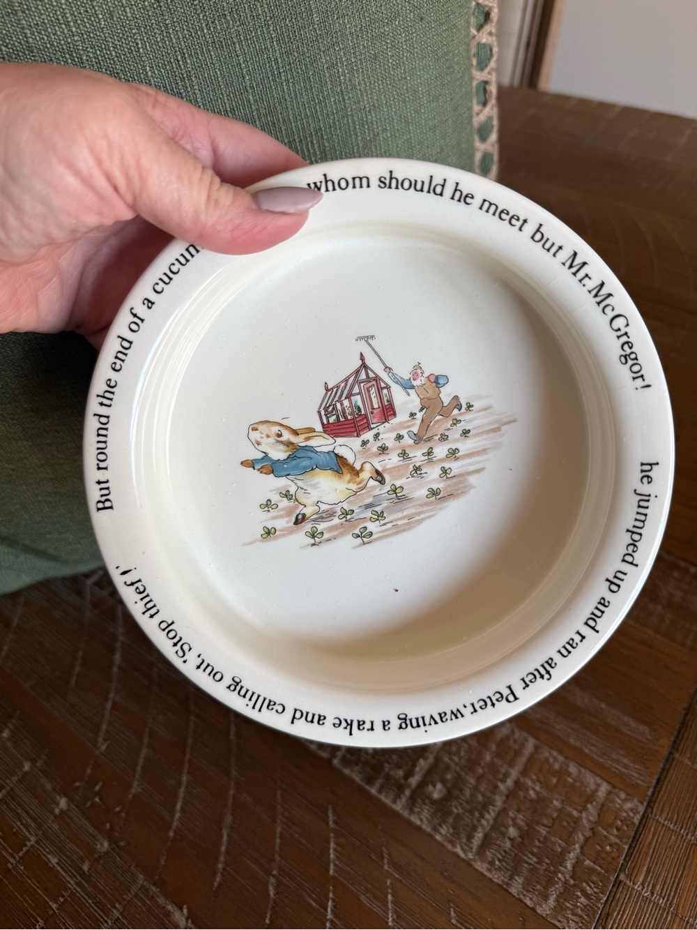 Vintage Wedgwood Peter Rabbit Porringer Bowl Beatrix Potter Made In England